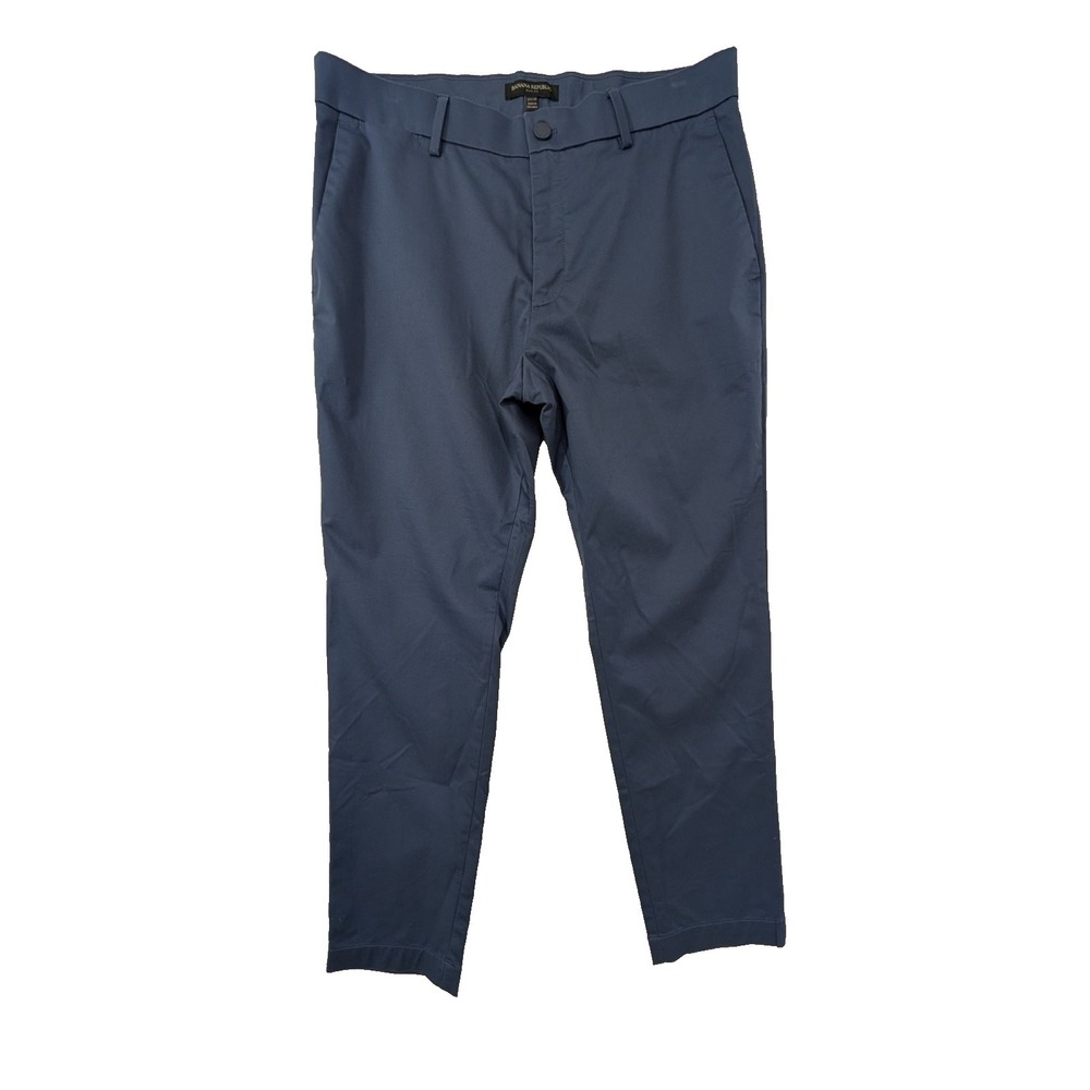 Banana Republic‎ Chino Pants Mens 33x30 Blue Straight Slim Stretch Office Casual